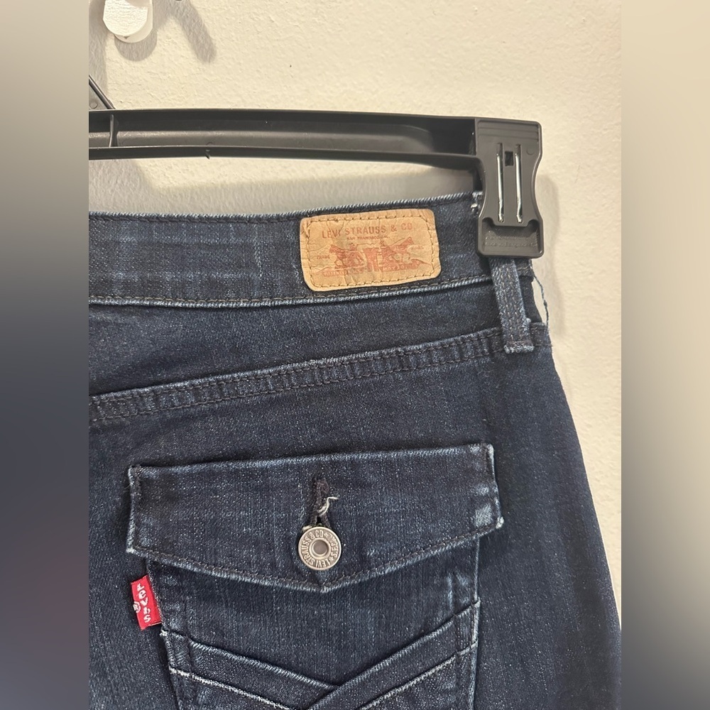 Levi’s Women’s Perfect Waist 525 Bootcut Jeans Dark Wash Blue Size 6 M - Picture 3 of 9